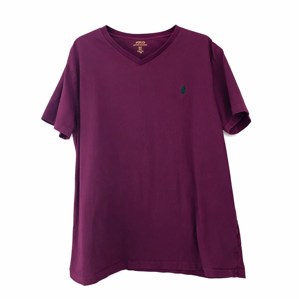 Polo by Ralph Lauren Men's Maroon Short Sleeve Tee
